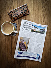 Extra Care article, coffee cup and sunglasses case.