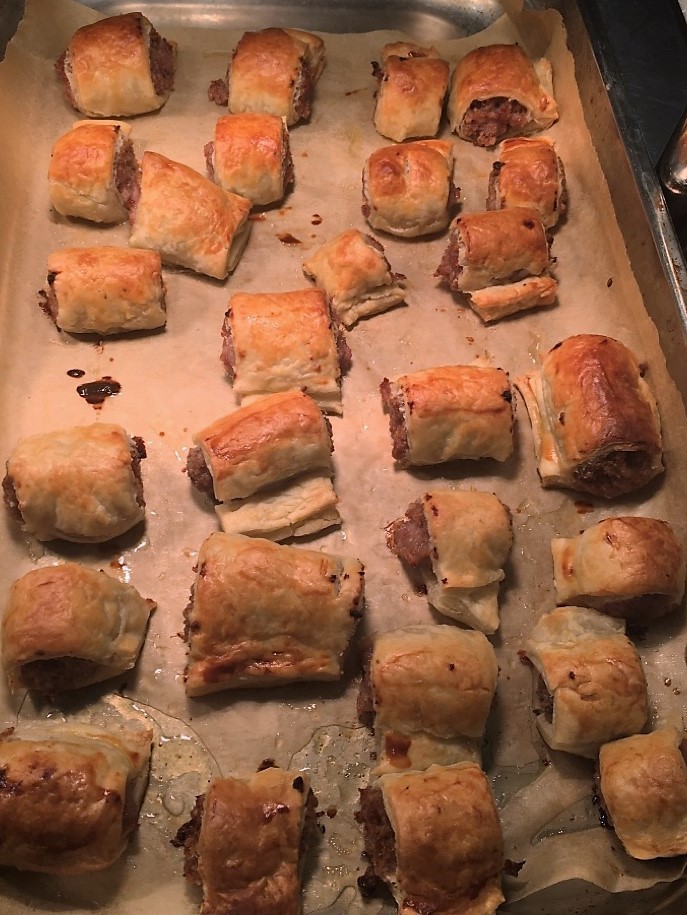 BKP Sausage rolls for residents and care staff Nov 20 4