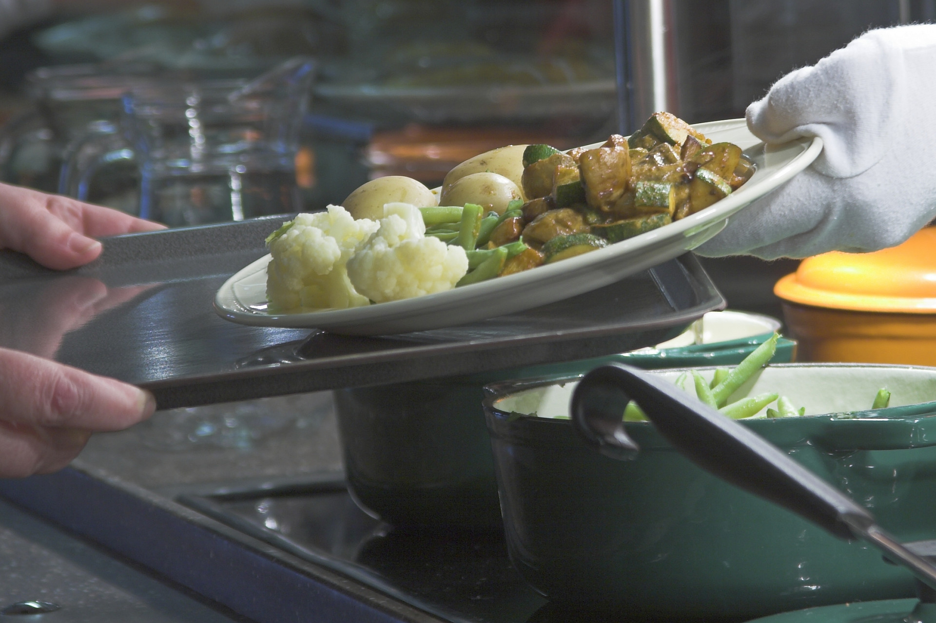 Freshly prepared homemade food