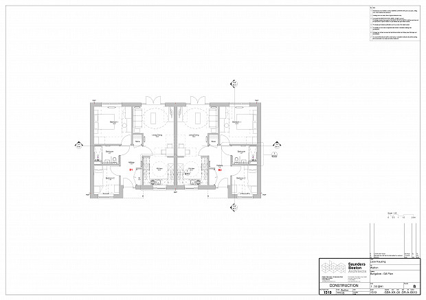 A plan of a bungalow to purchase at Hutchings Way