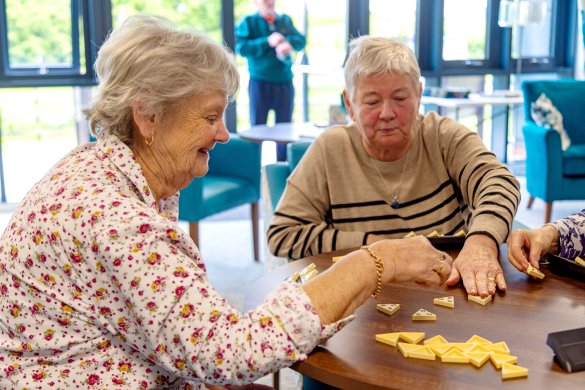 Lace Housing residents playing a game