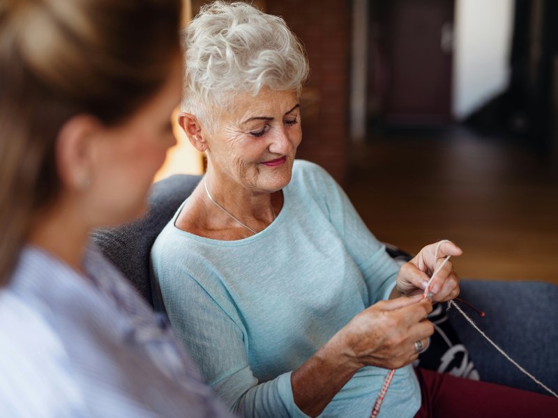 Resident knitting