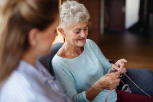 Resident knitting