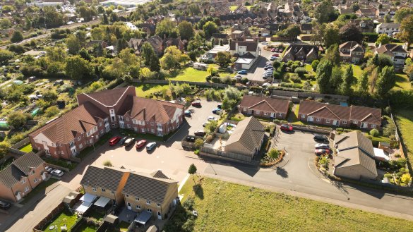 Drone Photo of Lace Housing Estate