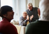 Residents enjoying each others company