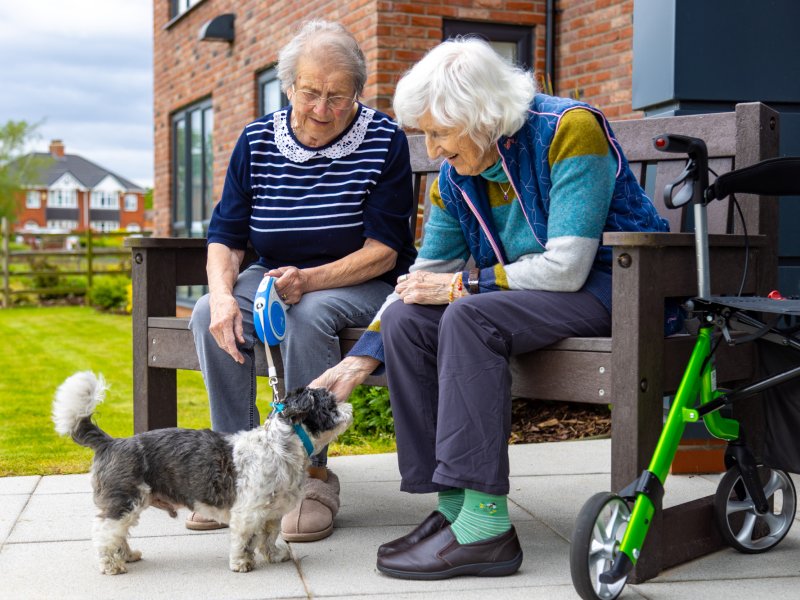 Elderly residents of Lace Housing, Lincolnshire